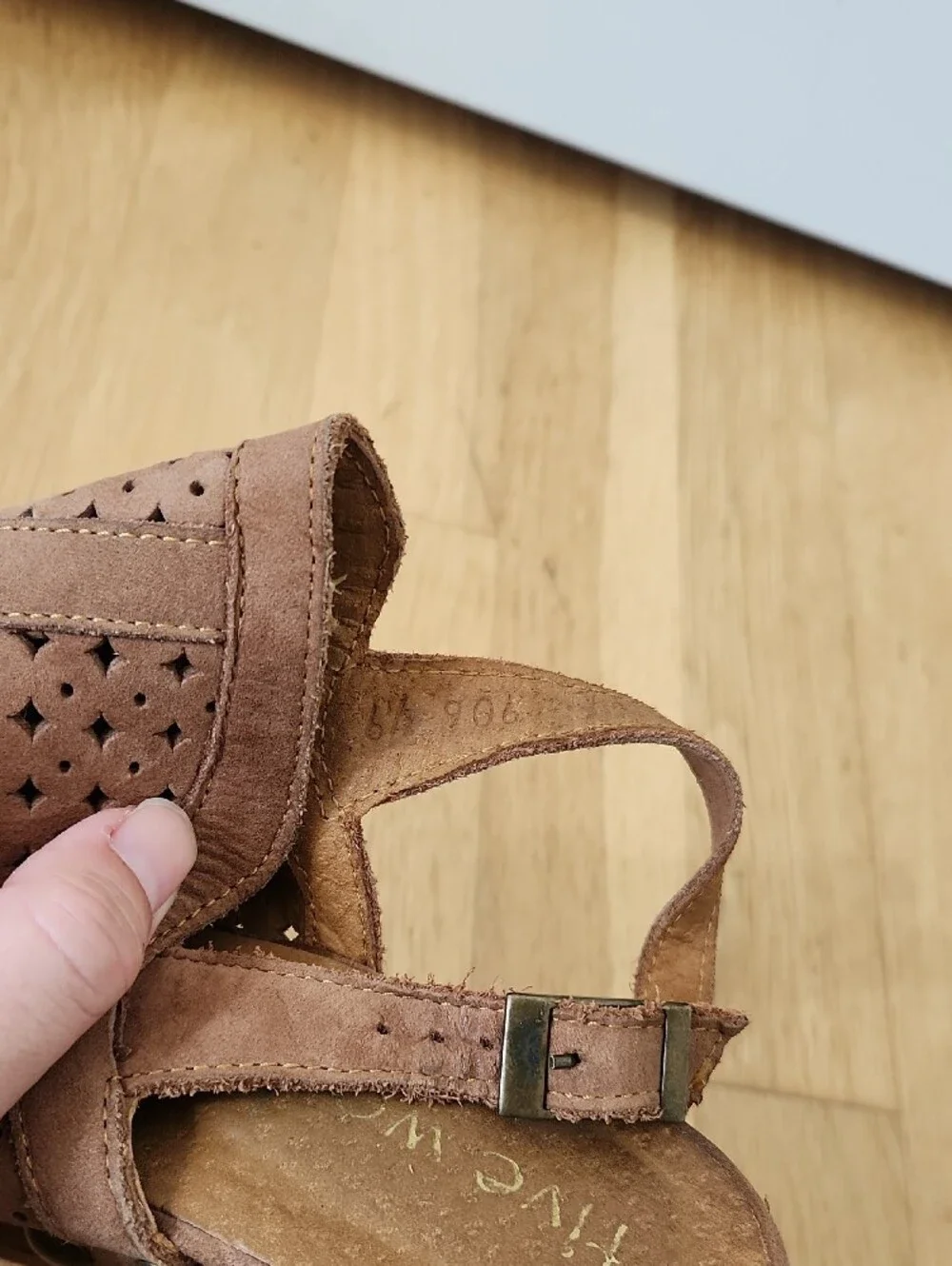 Five Worlds Suede Platform Peep-Toe Slingback Heels